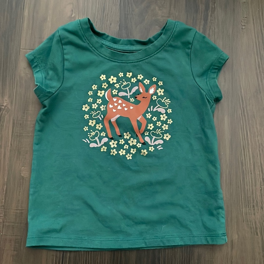 Cat & Jack deer short sleeve shirt size 18 months